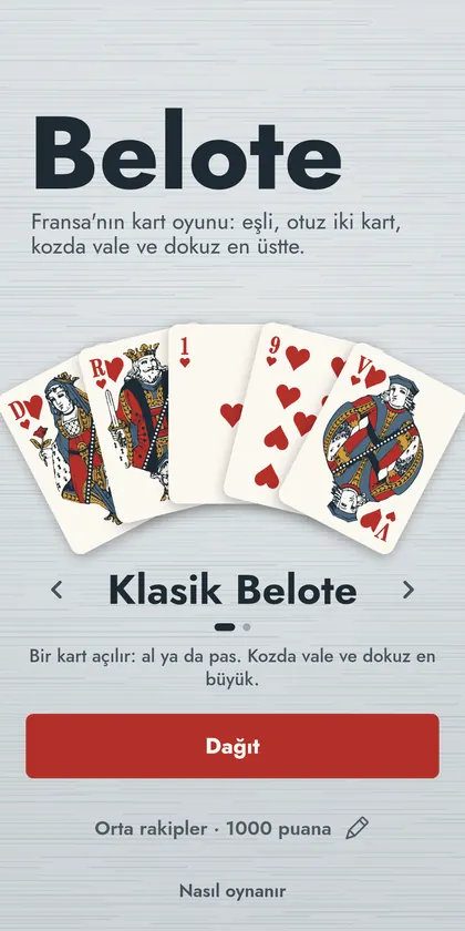 Belote ekran görüntüsü 2