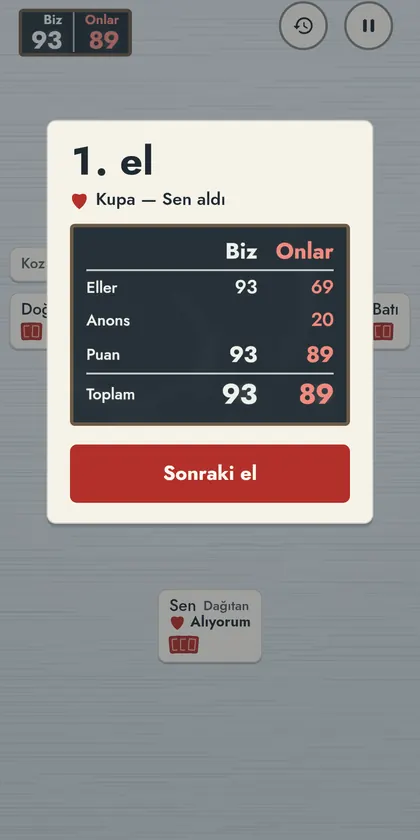 Belote ekran görüntüsü 4